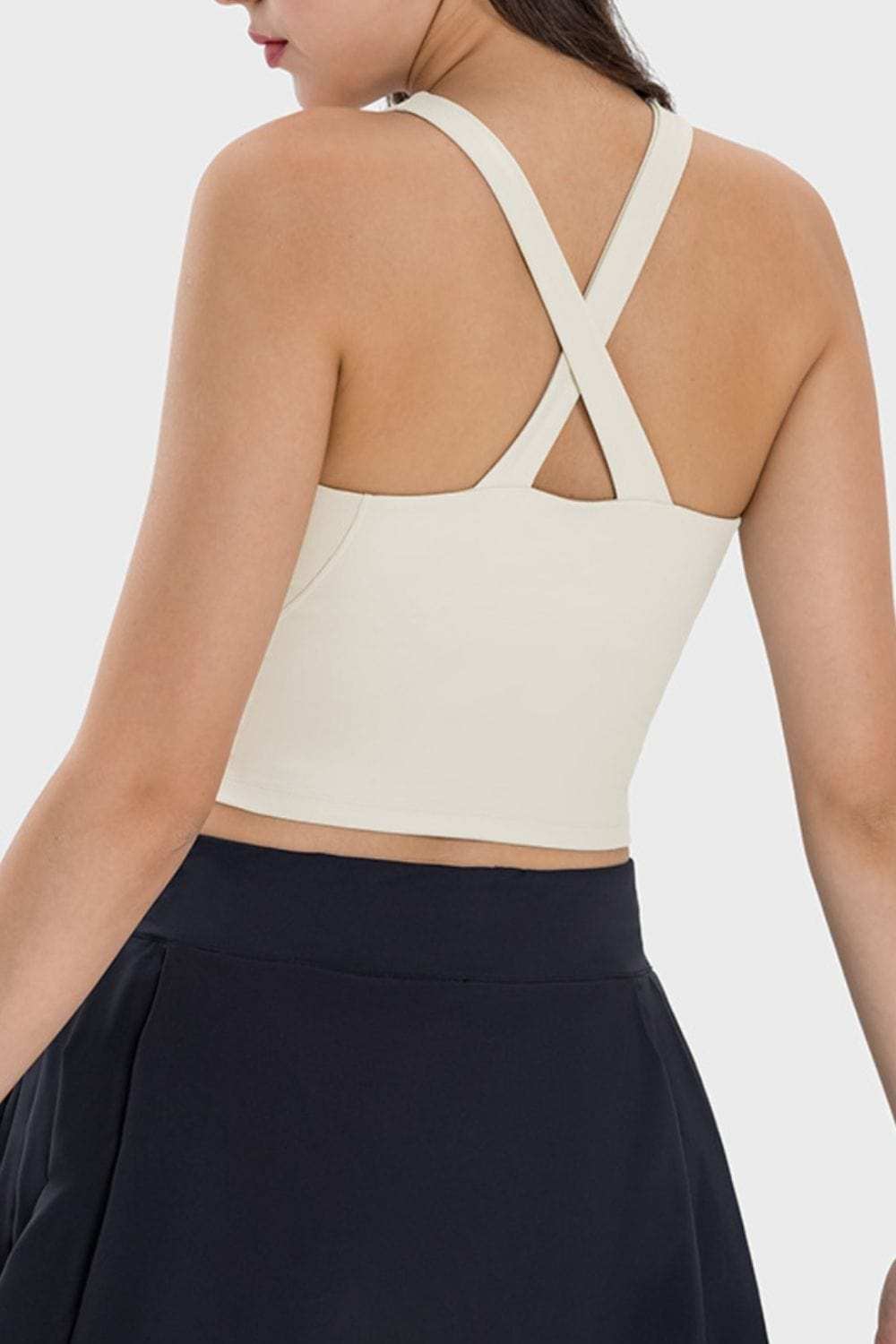 Crisscross Grecian Neck Active Cami - Trendsi - Flyclothing LLC