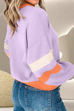 Color Block Long Sleeve Sweatshirt - Trendsi - Flyclothing LLC