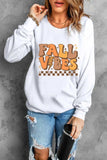 Letter Graphic Round Neck Long Sleeve Sweatshirt - Trendsi - Flyclothing LLC