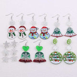 Christmas Theme Drop Earrings - Trendsi - Flyclothing LLC
