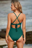 Cutout V-Neck Spaghetti Strap One-Piece Swimwear - Trendsi - Flyclothing LLC