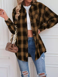 Casual Plaid Button Up Shirt - Trendsi - Flyclothing LLC