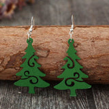 Christmas Tree Wooden Earrings - Trendsi - Flyclothing LLC