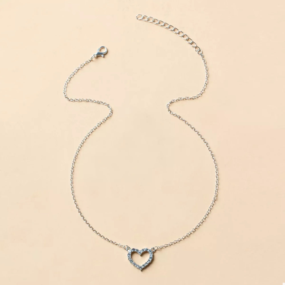 18K Gold-Plated Heart Necklace - Trendsi - Flyclothing LLC