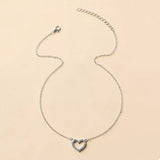 18K Gold-Plated Heart Necklace - Trendsi - Flyclothing LLC