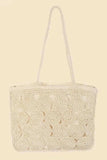 Fame Square Braided Pattern Tote Bag - Trendsi - Flyclothing LLC