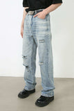 Men's Distressed Jeans with Pockets - Trendsi - Flyclothing LLC