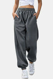 Elastic Waist Joggers with Pockets - Trendsi - Flyclothing LLC