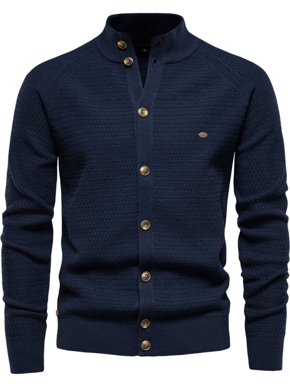 Men's Button Down Long Sleeve Cardigan - Trendsi - Flyclothing LLC