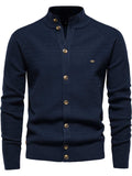 Men's Button Down Long Sleeve Cardigan - Trendsi - Flyclothing LLC