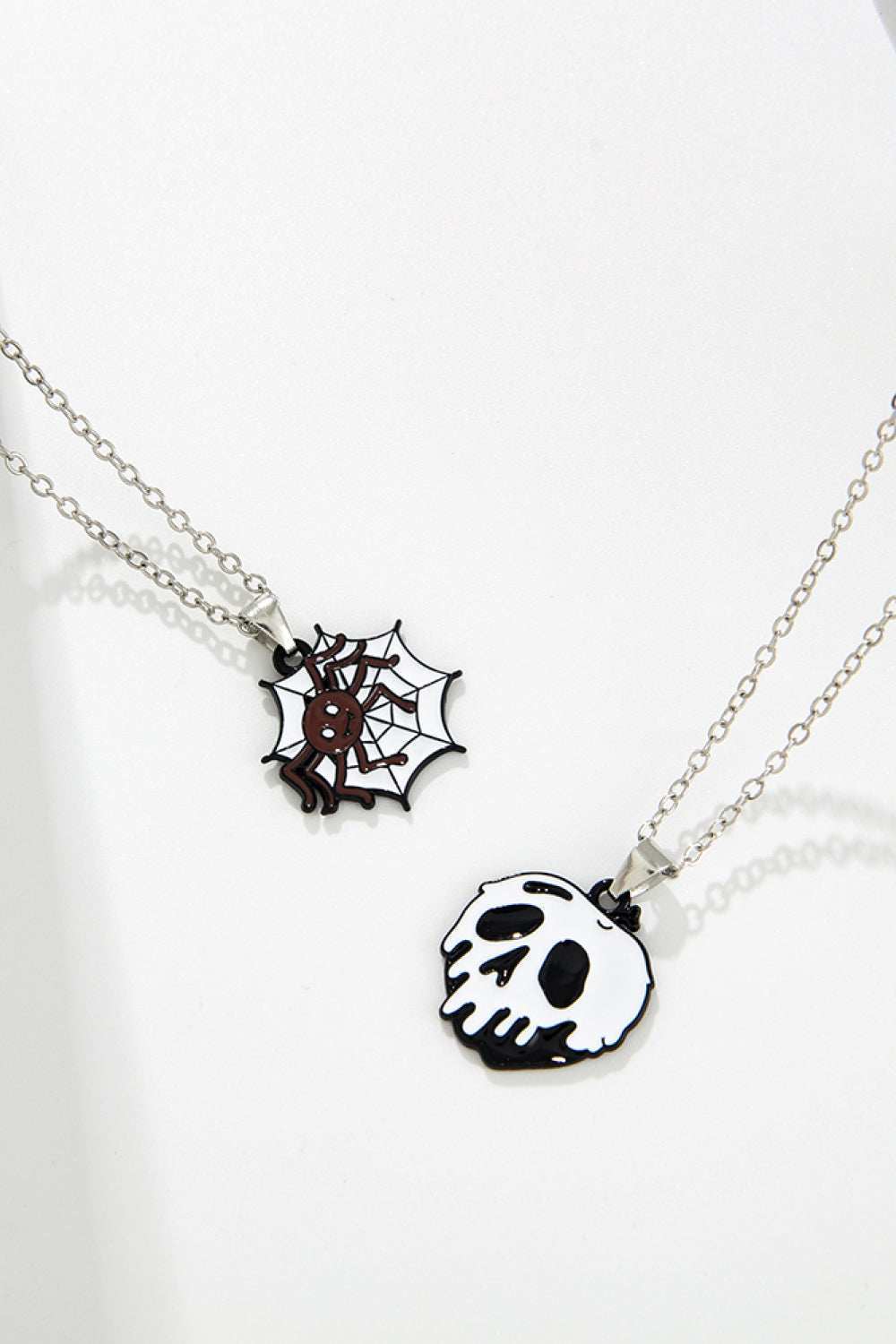 Two-Piece Halloween Theme Necklace Set - Trendsi - Flyclothing LLC