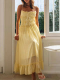 Devine Frill Ruffled Hem Midi Cami Dress - Trendsi - Flyclothing LLC