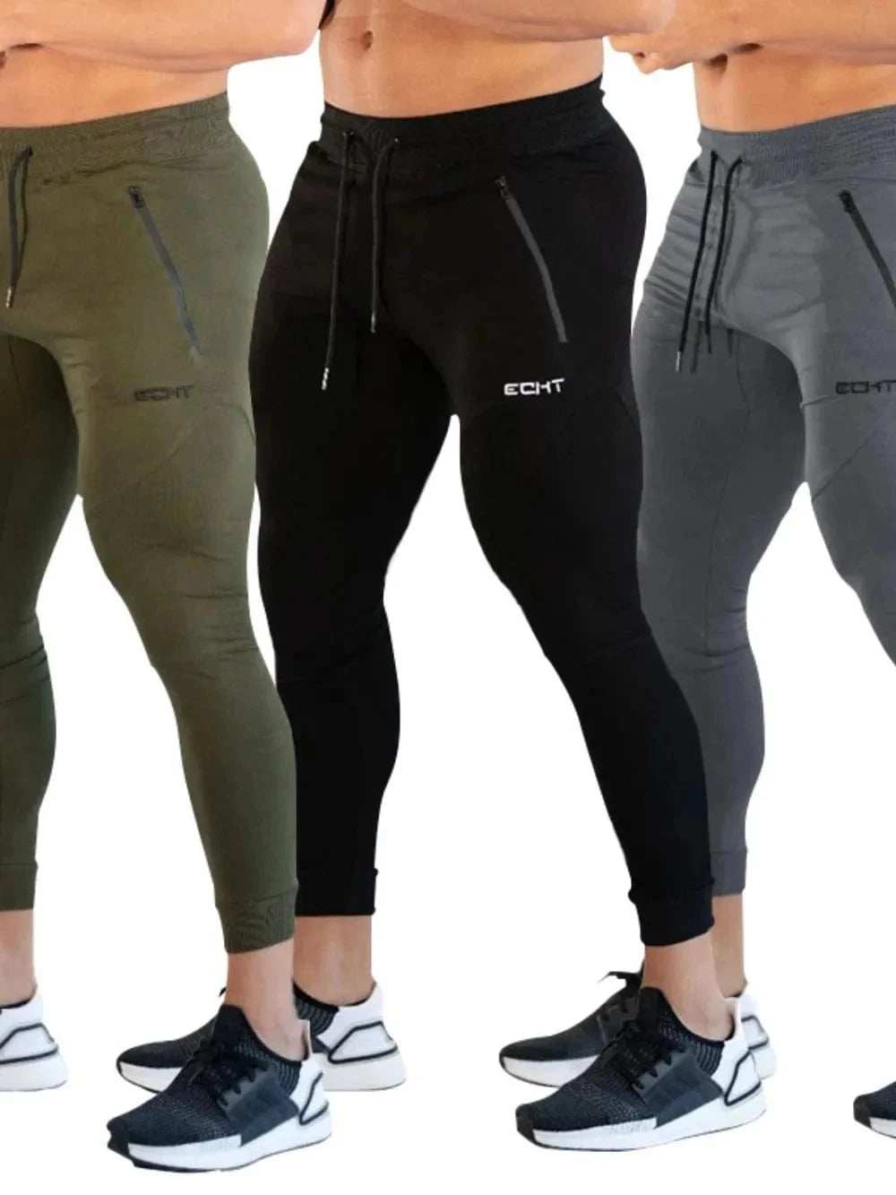 Men's Plus Size Drawstring Active Pants - Trendsi - Flyclothing LLC