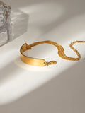 18K Gold-Plated Stainless Steel Bracelet - Trendsi - Flyclothing LLC