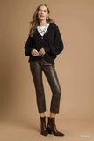 Umgee Button-Front V-Neck Knit Cardigan - Trendsi - Flyclothing LLC