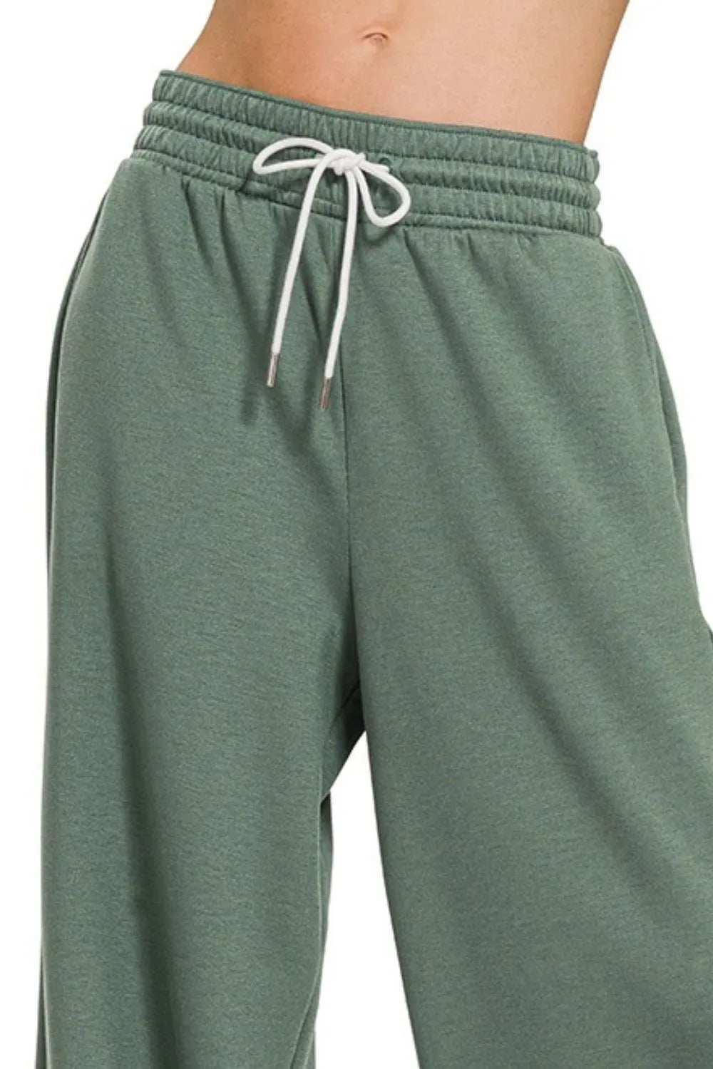 Zenana Scuba Drawstring Pants - Trendsi - Flyclothing LLC