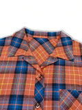 Plaid Collared Neck Long Sleeve Shirt - Trendsi - Flyclothing LLC