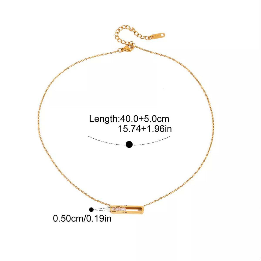 18K Gold-Plated Pendant Necklace - Trendsi - Flyclothing LLC