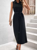 Sleeveless Wide Leg Jumpsuit - Trendsi - Flyclothing LLC