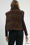 Umgee Sherpa-Lined Zip Vest with Drawstring Hem - Trendsi - Flyclothing LLC