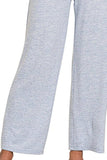 Zenana Soft Melange Hacci Elastic Waistband Lounge Pants - Trendsi - Flyclothing LLC