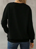 Graphic Round Neck Long Sleeve Sweatshirt - Trendsi - Flyclothing LLC