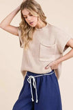 Lime 'N' Chili Solid Cap Sleeve Stitch Edge Knit Sweater - Trendsi - Flyclothing LLC
