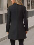 Button Up Long Sleeve Coat - Trendsi - Flyclothing LLC