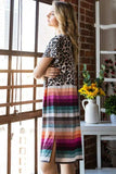 Heimish Full Size Animal Leopard and Stripe Open Cardigan Plus Size - Trendsi - Flyclothing LLC