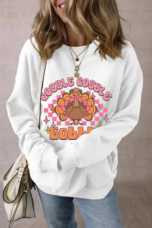 Graphic Dropped Shoulder Long Sleeve Sweatshirt - Trendsi - Flyclothing LLC