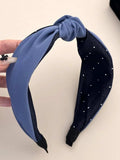 Knotted Polyester Wide Headband - Trendsi - Flyclothing LLC