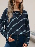 Striped Round Neck Long Sleeve T-Shirt - Trendsi - Flyclothing LLC