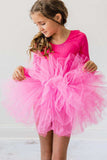 Hot Pink 3/4 Tutu Leotard - Mila & Rose ® - Flyclothing LLC