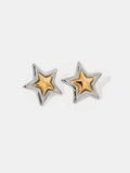 Stainless Steel Star Stud Earrings - Trendsi - Flyclothing LLC