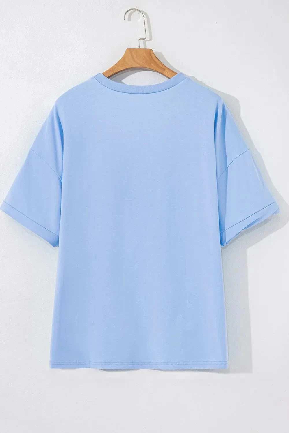 Loose Half Sleeve Hi Low Hem T Shirt - Trendsi - Flyclothing LLC