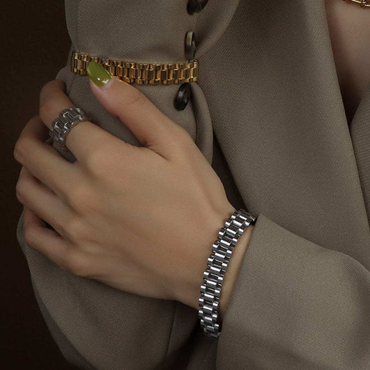 Titanium Steel Chain Bracelet - Trendsi - Flyclothing LLC