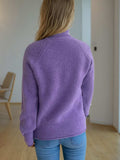 Turtleneck Long Sleeve Sweater - Trendsi - Flyclothing LLC