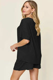 Double Take Basic style Round Neck Solid Set - Trendsi - Flyclothing LLC