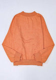 Mock Neck Dropped Shoulder Sweatshirt - Trendsi - Flyclothing LLC