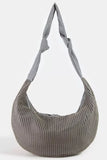 Fame Textured Mesh Knot Shoulder Bag - Trendsi - Flyclothing LLC