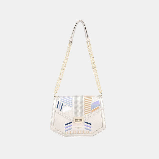 David Jones Geometric Print Crossbody Bag - Trendsi - Flyclothing LLC