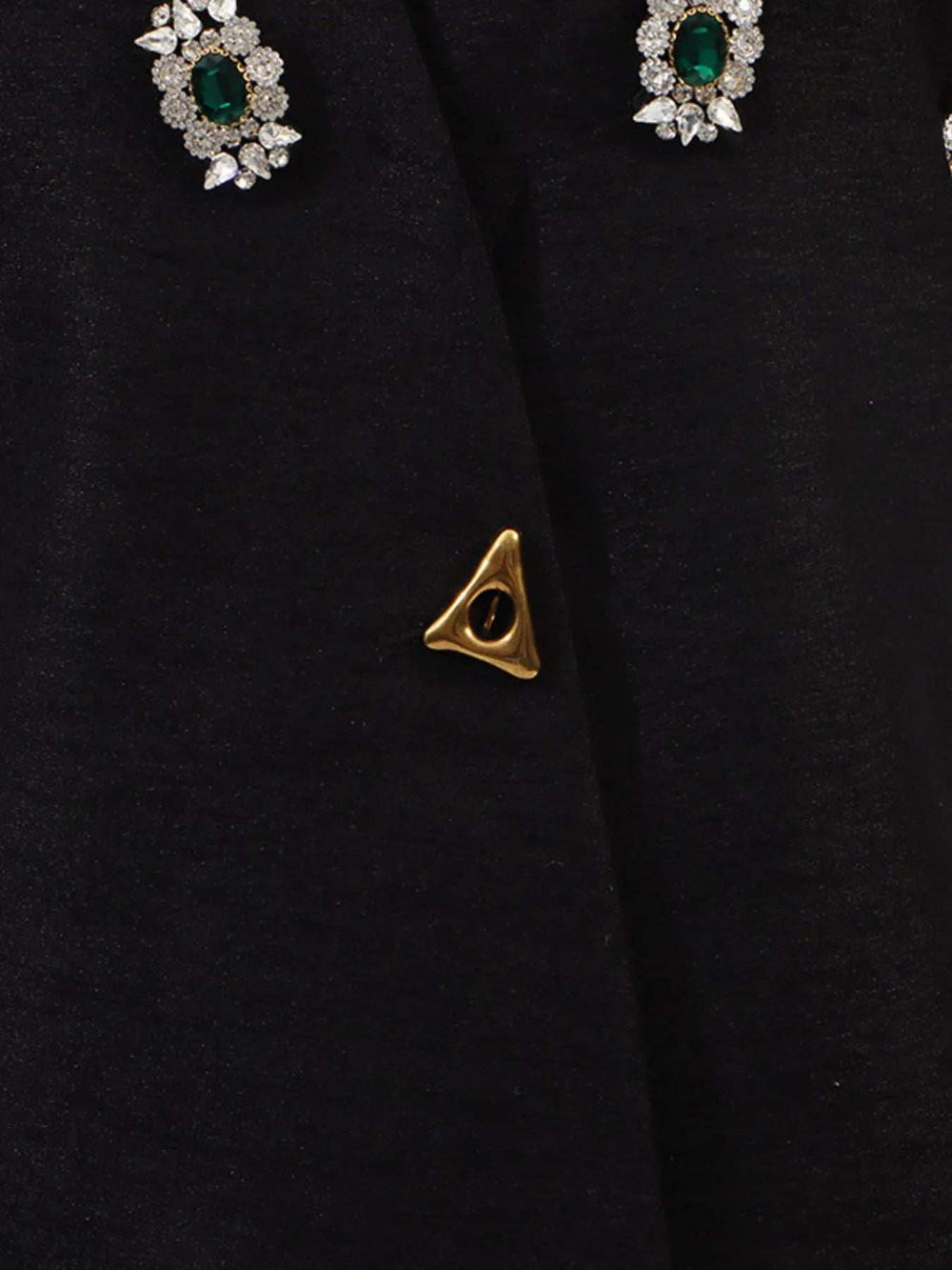 Plus Size Rhinestone Relaxed Fit Vest Coat - Trendsi - Flyclothing LLC