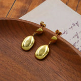 18K Gold-Plated Drop Earrings - Trendsi - Flyclothing LLC