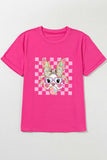 Rabbit Graphic Round Neck Short Sleeve T-Shirt - Trendsi - Flyclothing LLC