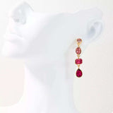 18K Gold-Plated Drop Earrings - Trendsi - Flyclothing LLC