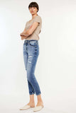 Kancan High Rise Distressed Mom Jeans - Trendsi - Flyclothing LLC