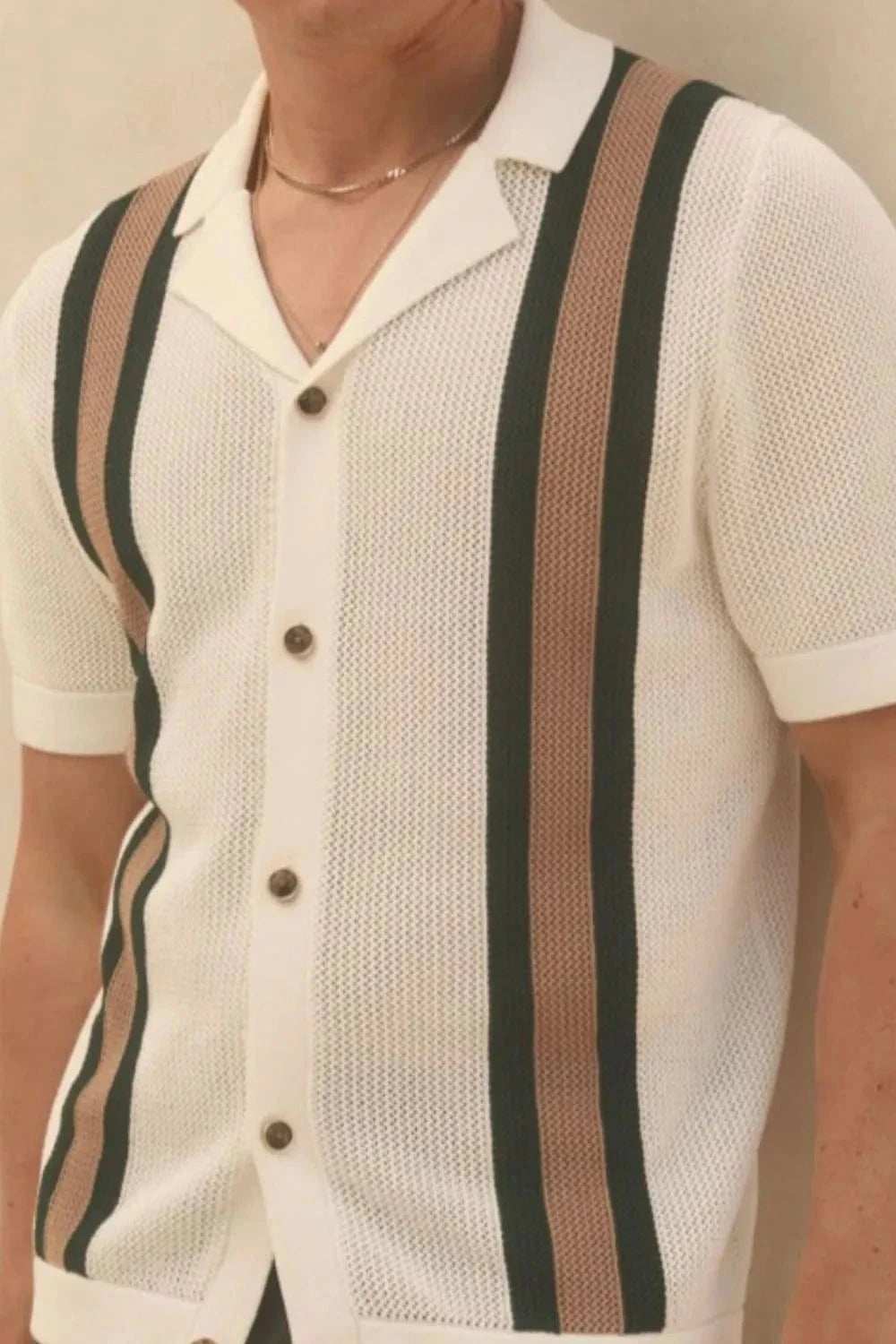 Men's Plus Size Button Down Short Sleeve Shirt - Trendsi - Flyclothing LLC