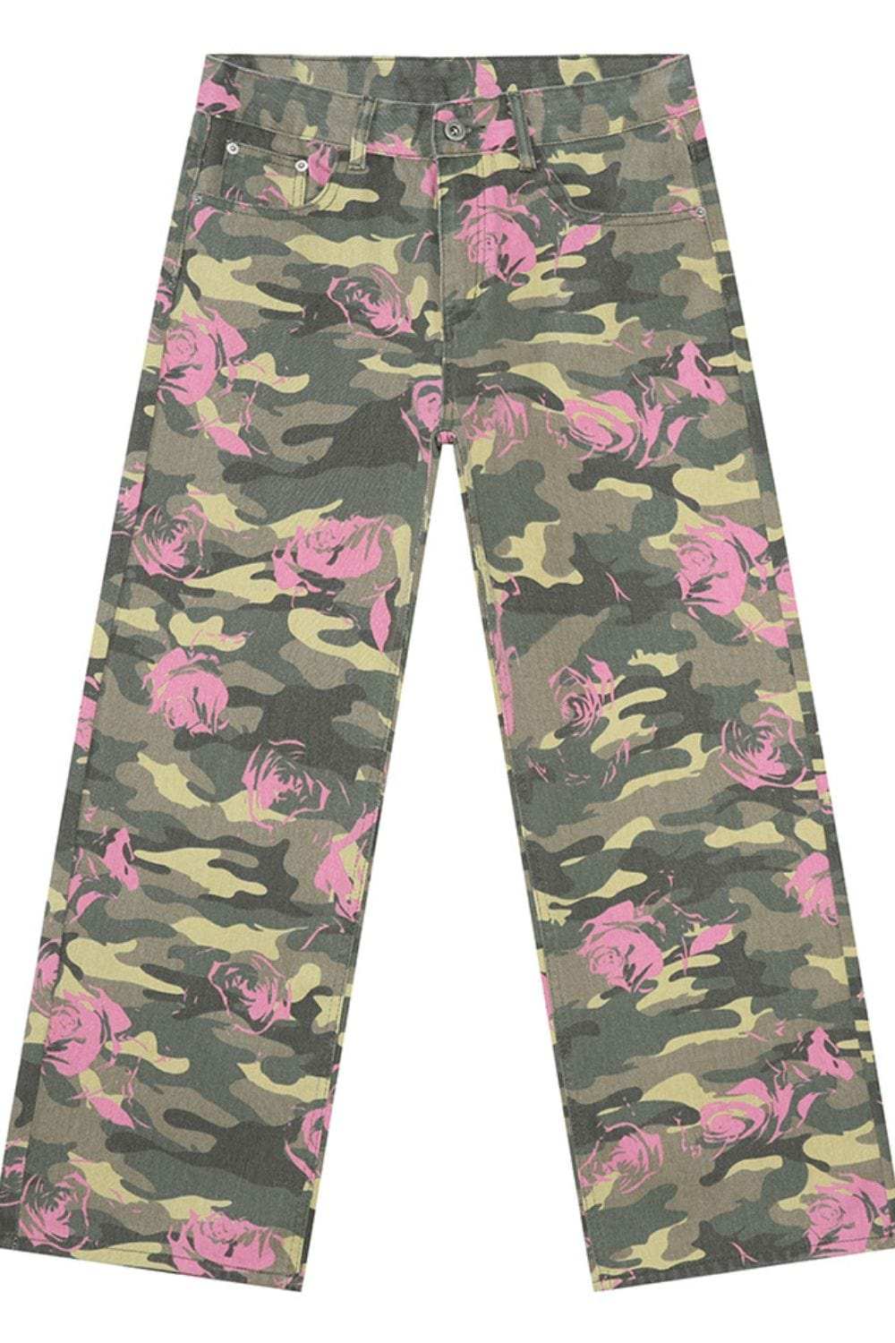 Camouflage Jeans with Pockets - Trendsi - Flyclothing LLC
