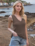 Tie Shoulder V-Neck Sweater Vest - Trendsi - Flyclothing LLC