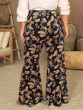 Plus Size Wide Leg Printed Pants - Trendsi - Flyclothing LLC